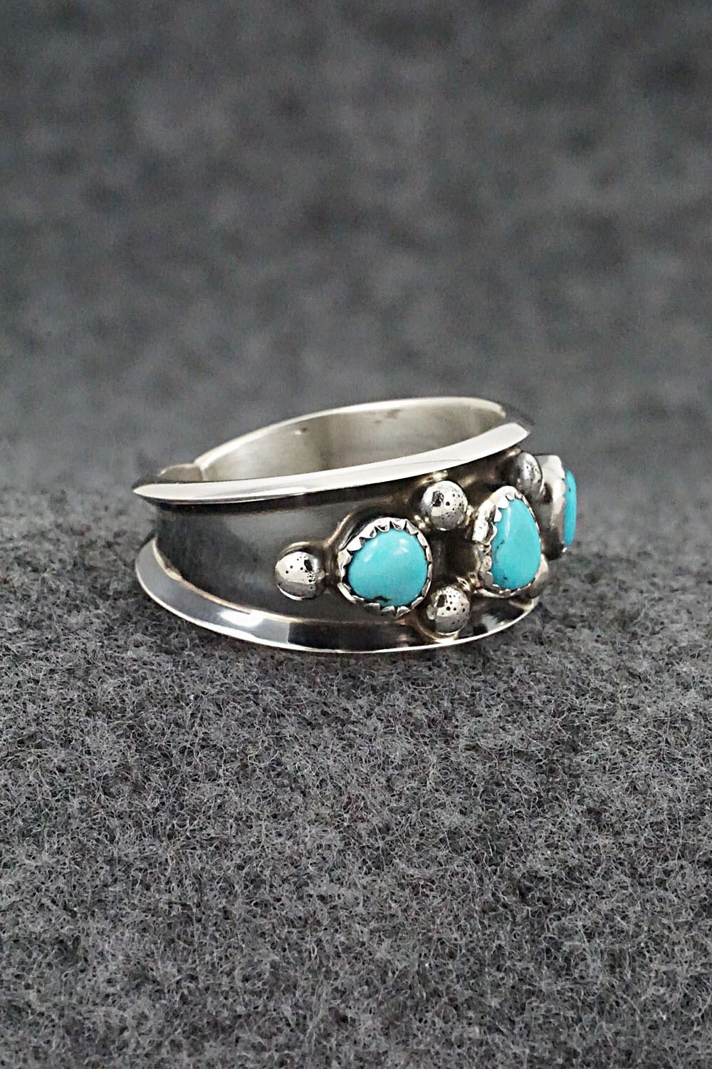 Turquoise & Sterling Silver Ring Paul Largo Size 9.25 eBay