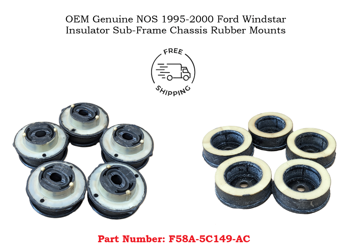 5 Lot of OEM 95-00 Ford Windstar Insulator Sub-Frame Chassis