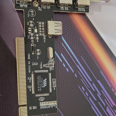VIA VT6212L PCI Card 5-Port USB 2.0 Expansion Non-RAID Controller Card