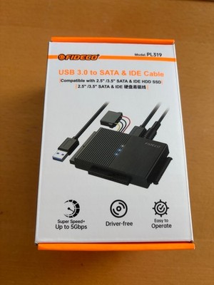 Fideco PL319 USB 3.0 to IDE/SATA Adapter in OVP