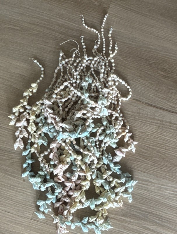 Shell beads lot from windchime Strand Multicolor Beach Theme Seashell Decor