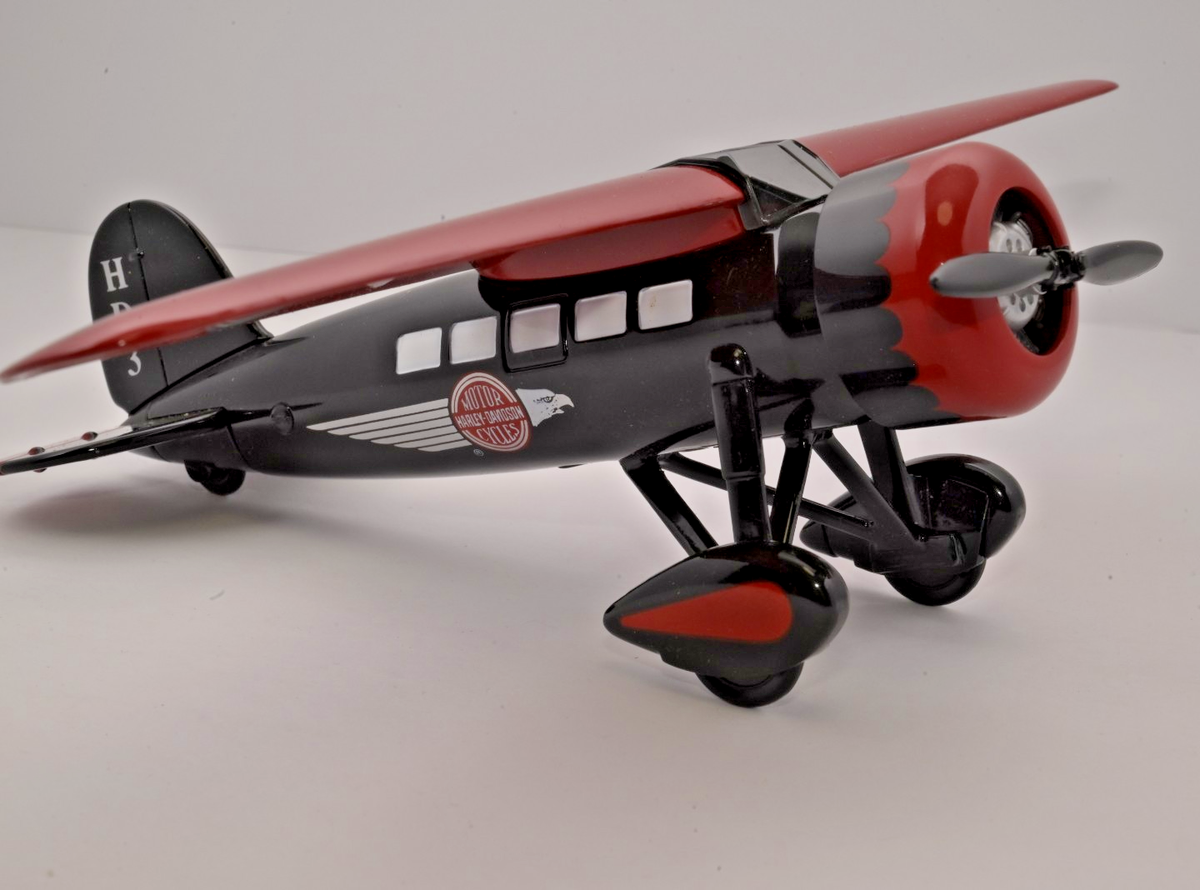 Harley Davidson Diecast Coin Bank Lockheed Vega 5B Highwing 99203
