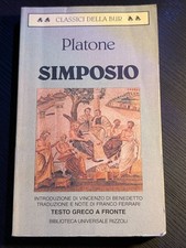 Platone Simposio BUR Rizzoli Classici 1997 Filosofia Biblioteca Universale