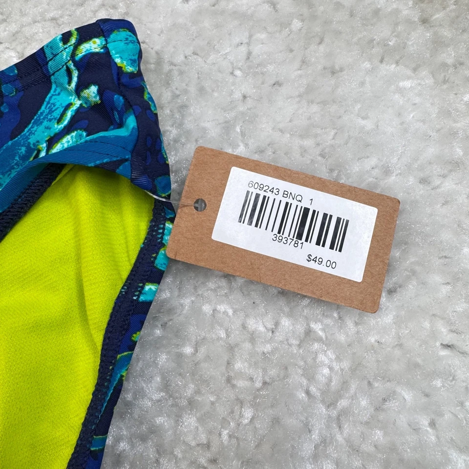 Parte inferior de bikini Title Nine con estampado floral de cachemira pequeña para mujer NUEVA Foto 3 de 4