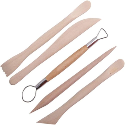 Modeling Clay Clay Sculpture Plastic Tools Wooden Handle Trimming