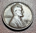 1913-S Lincoln Wheat Cent FINE Original Toning Better Date Coin Penny
