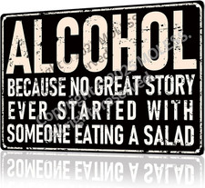 Funny Bar Sign or Man Cave Decor  12X8  Durable Vintage Metal Beer Signs Wall