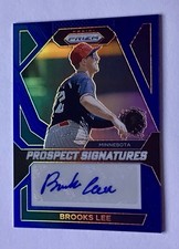 2024 Panini Prizm Baseball Brooks Lee Prospect Signatures Blue 13/49