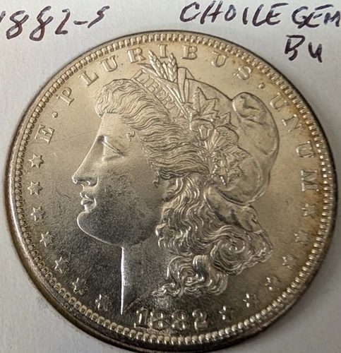 1882-S Choice Gem BU Morgan Silver (90%) Dollar Gorgeous! $73+Silver Value
