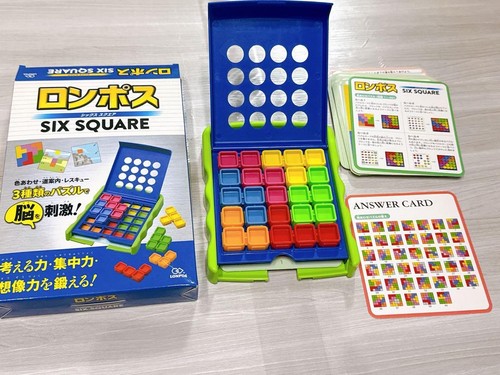 Lompos Six Square Puzzle Game 3 Types Brain Teasers for Kids Age 5+ jje - 第 1/4 張圖片