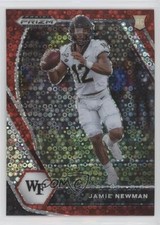 2021 Panini Prizm Draft Picks Red Circles Prizm Jamie Newman #135 3n1