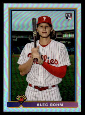 2021 Bowman #91B-AB Alec Bohm 1991 Rookie Refractor Philadelphia Phillies