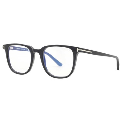 Tom Ford Blue Light Block with Grey Clip-On Square Men's Eyeglasses FT5916-B 001