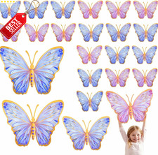 48 Pcs 3D Large Butterfly Party Decoration 12 Inch 8 Inch 4 in Big Butterfly Cen
