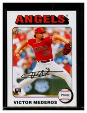 2024 Topps Heritage #606 Victor Mederos White Border