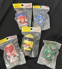 Power Rangers Himitsu Sentai Gorenger Mini Figure 5set Lighter Cover Puppets Vtg