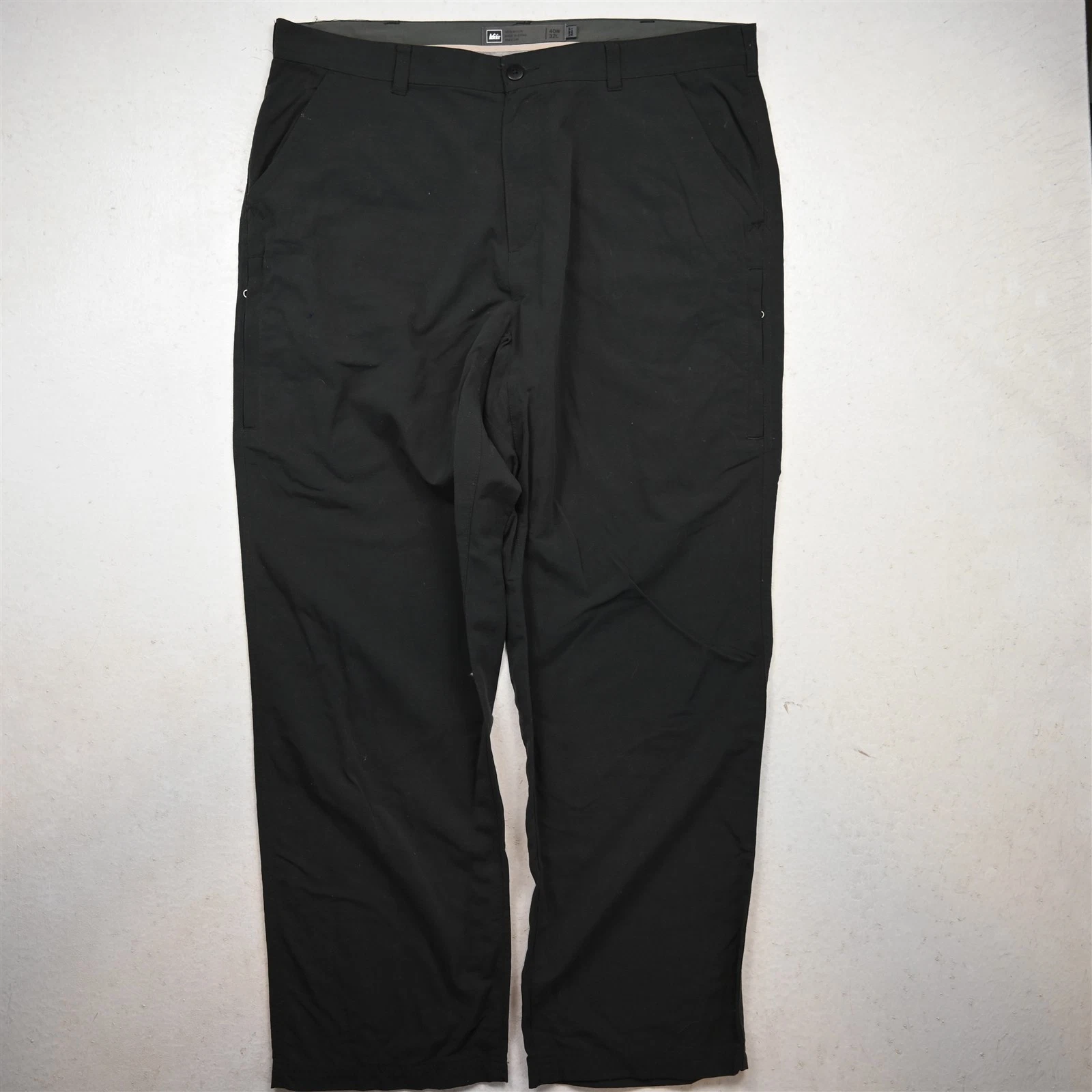 REI 40x32 Gray 100% Nylon Zip Pocket Gorpcore Cargo Mens Pants