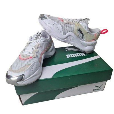 Puma Rise Contrast Wmns 372323-01 White Ignite Pink Gr 38 Sneaker NEU OVP