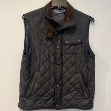 Polo Ralph Lauren Men's The Beaton Quilted Utility Vest Medium Water Resistant