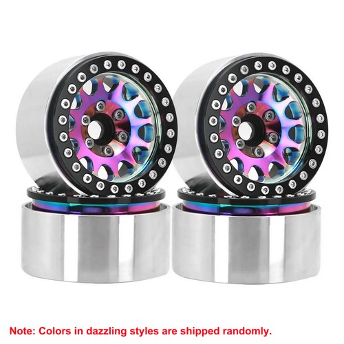 4PCS 1.9" Beadlock Wheel Rims for SCX10 TRX4 GEN8 VS4-10 RC Car Upgrade Parts - Picture 2 of 6