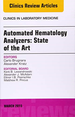 Automated Hematology Analyzers: State of the Art, An Is -  NEW Carlo Brugnara 20