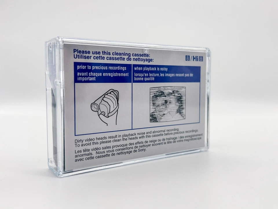 Cinta de casete de limpieza de cinta Sony Hi8 Video8 8 mm V8-25CLH para videocámaras HandyCAM. Foto 4 de 4