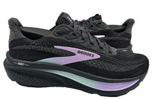 Brooks Women's Ghost 17 Lace Up Athletic Running Shoes Black/Purple Size:8 72H