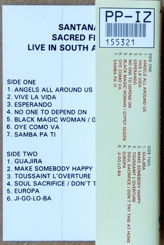 SANTANA Sacred Fire: Santana Live In South America VERY RARE SAUDI CASSETTE 1993 - Picture 4 of 7