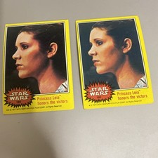Princes Leia Honors the Victors - 1977 Topps Star Wars #180 (2) Cards 