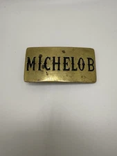 Michelob Beer Baron Buckles Brass Vintage Belt Buckle