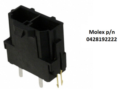 0428192222 Molex Mini-Fit Sr. 2 pin connector