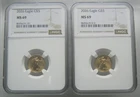 2 x 2026 $5 1/10 oz Gold American Eagle - NGC MS 69
