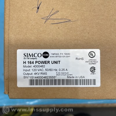 Simco Ion 4000462 Static Control Power Supply FNOB