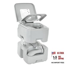 YITAMOTOR Portable Toilet for Camping, RV Toilet 5.28 Gal Handle Pump Wheels