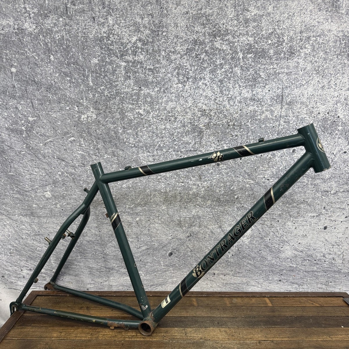 【送料込・USA製90sCannondaleペパロニフォーク ヴィンテージMTB Vintage Bontrager Mountain Bike Frame 19in Green Chromoly USA 26in