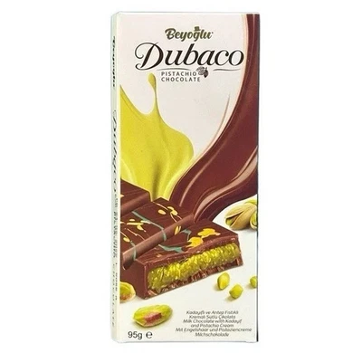 BEYOGLU Dubai Chocolate Bar 95g - Viral Chocolate - Premium Hand Knafeh, Pistachio