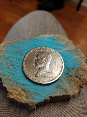 1972 Philippines 1 Piso Coin Jose Rizal Republika NG Pilipinas
