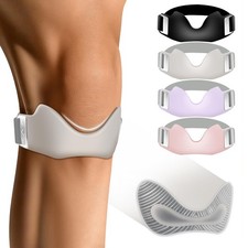 Silicone Patellar Tendon Strap 2 Pack, Adjustable Non-Slip Patella Band Stabi...