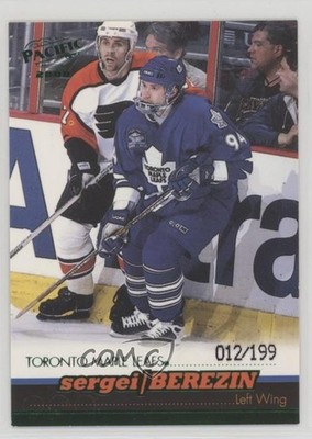 1999-00 Pacific Emerald Green 12/199 Sergei Berezin #402 d9r