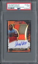 2021 TOPPS INCEPTION OTE AUTO Jumbo Patch Sneaker /2 PSA 9 SCARCE POP 1