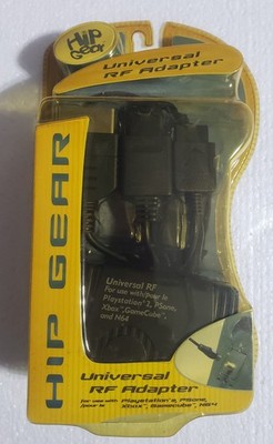Hip Gear UNIVERSAL RF ADAPTER: PS1 PlayStation 2 PS One GameCube Xbox N64 SNES