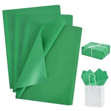 Bulk  Green  Tissue Paper  100 Sheets,  Gift Wrap  For  Birthday  Wedding, green