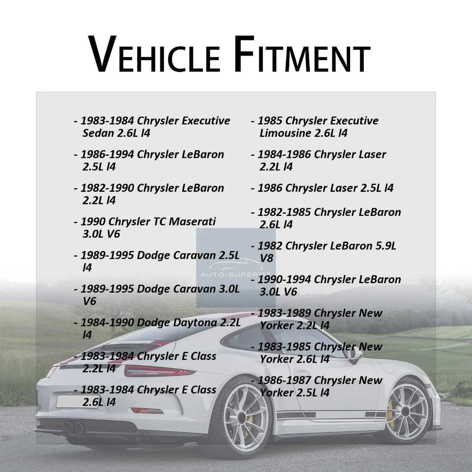 Bomba de dirección asistida para Chrysler Laser 1984-1986 2,2 L 1986 Chrysler Laser 2,5 L Foto 2 de 4