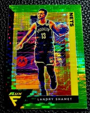 2020-21 Panini Flux Basketball Green Prizm #18 Landry Shamet - Nets