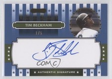 2008 Razor Signature Series Exclusive Signatures Blue 1/5 Tim Beckham Auto 3n5