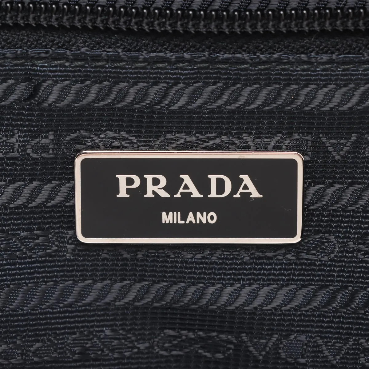 Prada Tessuto & saffiano nylon x leather Boston bag Black VA0796 thumbnail 10