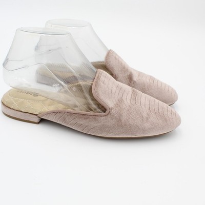Birdies Slip On Flats Womens 8 Pink Velvet Quilted Loafer Shoe Minimalist 