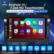 Für VW Polo 9N Golf 4 Passat B5 T5 Android 14 2+64G Autoradio Carplay GPS Navi