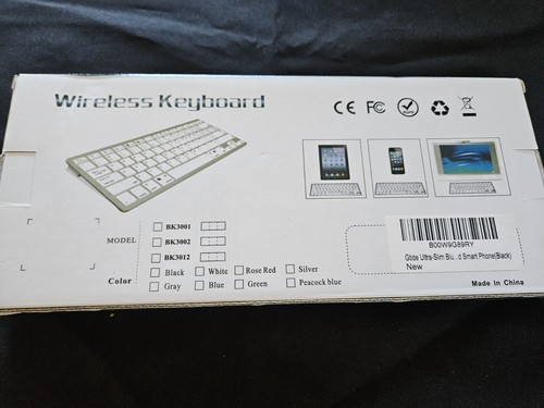 Ultra-Slim Wireless Bluetooth Keyboard Black Includes stand-1 - 第 2/5 張圖片