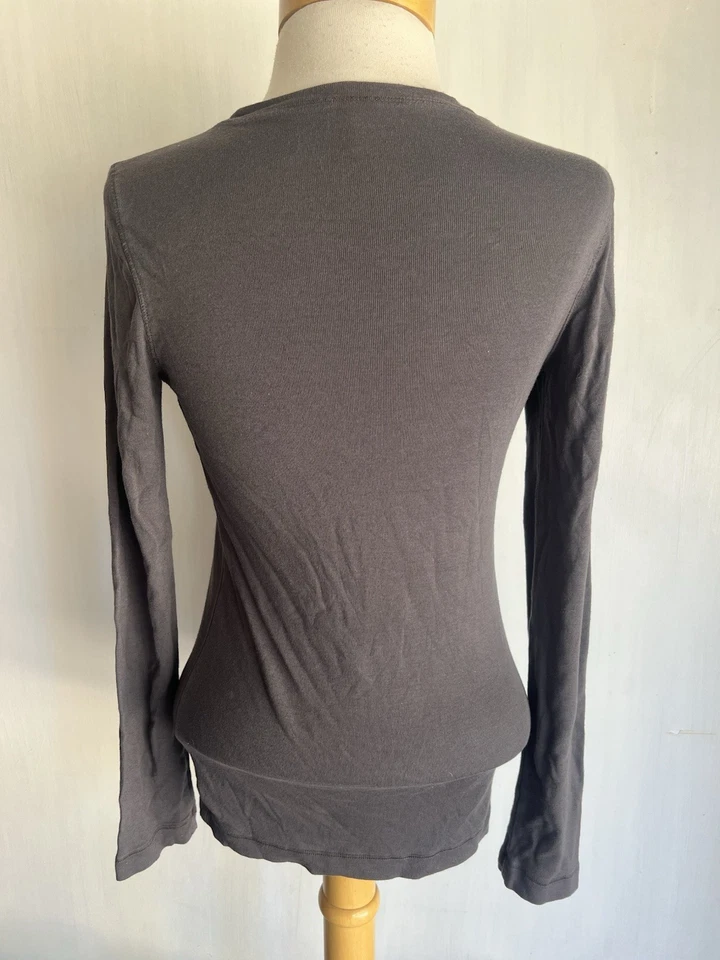 SPLENDID (2021) Women’s Pima Cotton/Modal Charcoal Gray Top T-Shirt Size Medium - Image 2 of 4